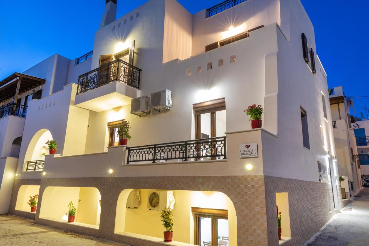 Naxos Diamond Studios Apartments Naxos City Exteriör bild